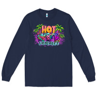 Navy Hot wife summer Long Sleeve Tee - NancyCooperArtShop