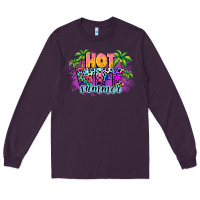 Plum Hot wife summer Long Sleeve Tee - NancyCooperArtShop