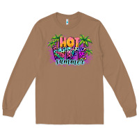 Toasted Coconut Hot wife summer Long Sleeve Tee - NancyCooperArtShop