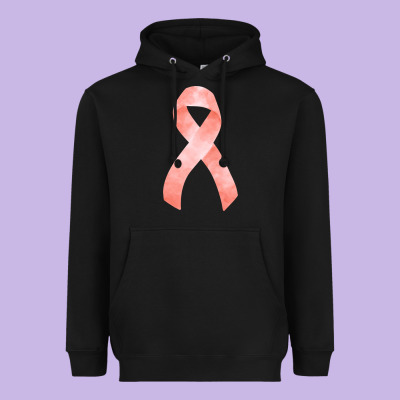 Uterine Or Endometrial Cancer Ribbon Heavyweight Hoodie Designed By Fadigitalartstudio