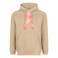 Mushroom uterine or endometrial cancer ribbon Heavyweight Hoodie - FaDigitalArtStudio