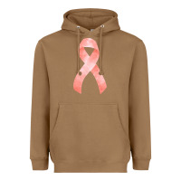 Toasted Coconut uterine or endometrial cancer ribbon Heavyweight Hoodie - FaDigitalArtStudio