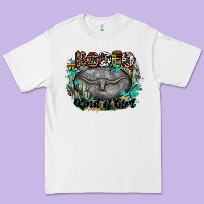 Rodeo Kind Of Girl Premium Tee Designed By Maliassmallbusiness