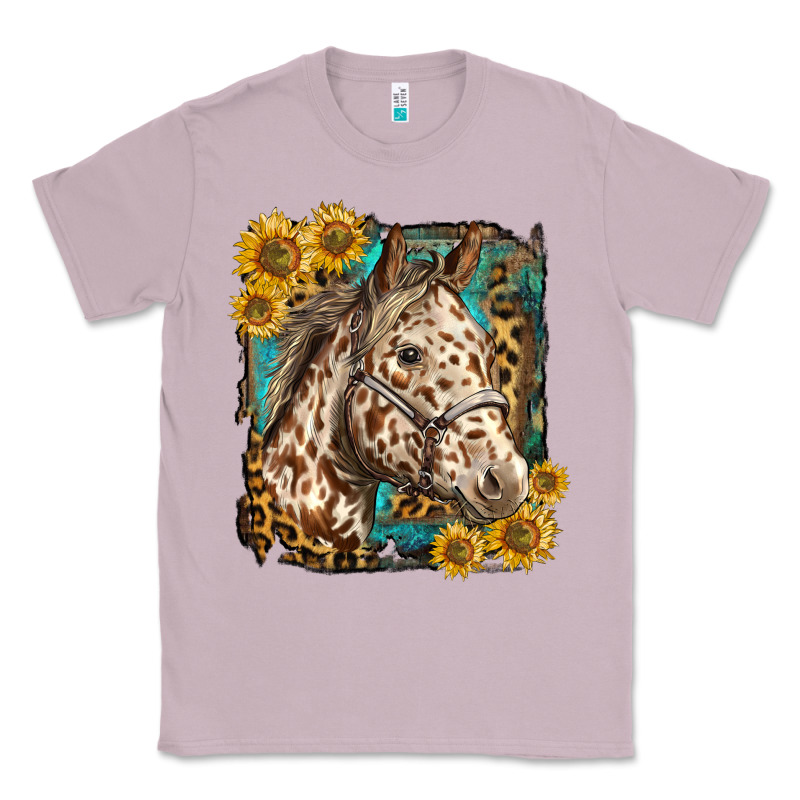 Appaloosa Horse With Sunflowers And Western Background Classic Tee by LillyAllenDesigns | Teevron