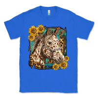 True Royal appaloosa horse with sunflowers and western background Classic Tee - LillyAllenDesigns