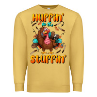 Antique Gold huffin' for the stuffin' Premium Sweatshirt - BundleAndBundleShop