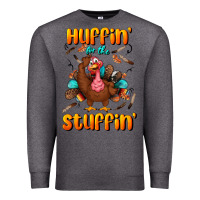 Charcoal Heather huffin' for the stuffin' Premium Sweatshirt - BundleAndBundleShop