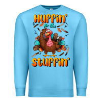 Ocean Blue huffin' for the stuffin' Premium Sweatshirt - BundleAndBundleShop