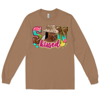 Toasted Coconut Afro woman with sunkissed Long Sleeve Tee - NancyCooperArtShop