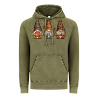 Vintage Olive fall gnomes Vintage Hoodie - SublimationCraftShop