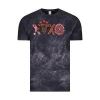 Cloud Black xoxo calf and gemstone Vintage Tee - RanaPortraitStore
