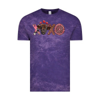 Cloud Purple xoxo calf and gemstone Vintage Tee - RanaPortraitStore