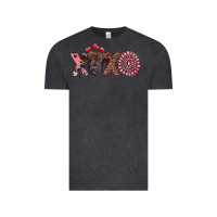 Vintage Black xoxo calf and gemstone Vintage Tee - RanaPortraitStore
