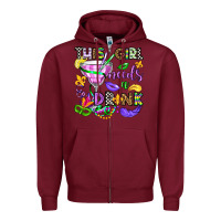 This Girl Needs A Drink Zipper Hoodie | Teevron