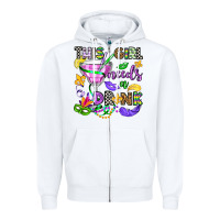 White this girl needs a drink Zipper Hoodie - OliviaCreatesArt