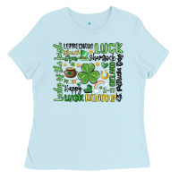 Baby Blue st. patricks day Ladies Tee - MaliasSmallBusiness