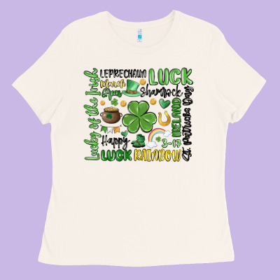 St. Patricks Day Ladies Tee Designed By Maliassmallbusiness