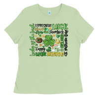 Matcha st. patricks day Ladies Tee - MaliasSmallBusiness