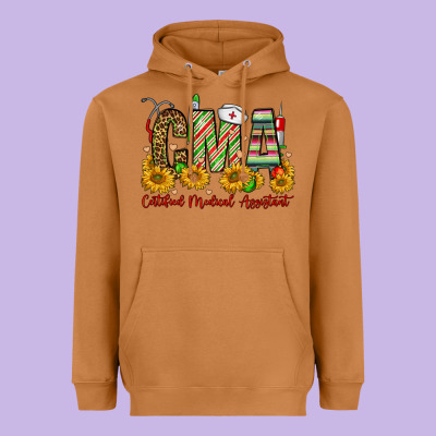 Christmas Cma Certified Medical Assistant Heavyweight Hoodie Designed By Fadigitalartstudio