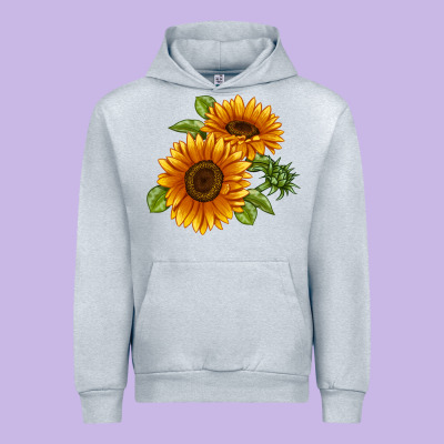 Soraya Sunflower Urban Hoodie Designed By Lillyallendesigns