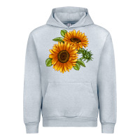 Heather Grey Soraya Sunflower Urban Hoodie - LillyAllenDesigns