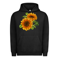 Pigment Black Soraya Sunflower Urban Hoodie - LillyAllenDesigns