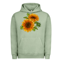 Pigment Oil Green Soraya Sunflower Urban Hoodie - LillyAllenDesigns