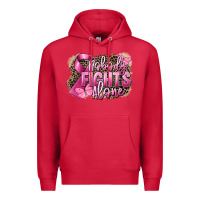 Cardinal Nobody fights alone Cancer Premium Hoodie - FaDigitalArtStudio