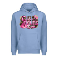 Colony Blue Nobody fights alone Cancer Premium Hoodie - FaDigitalArtStudio