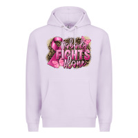 Lilac Nobody fights alone Cancer Premium Hoodie - FaDigitalArtStudio