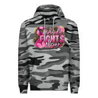 Slate Camo Nobody fights alone Cancer Premium Hoodie - FaDigitalArtStudio