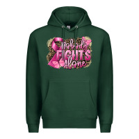 Sports Green Nobody fights alone Cancer Premium Hoodie - FaDigitalArtStudio