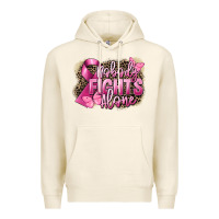 Tofu Nobody fights alone Cancer Premium Hoodie - FaDigitalArtStudio