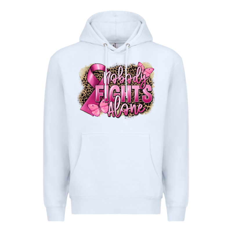 Nobody Fights Alone Cancer Premium Hoodie by FaDigitalArtStudio | Teevron