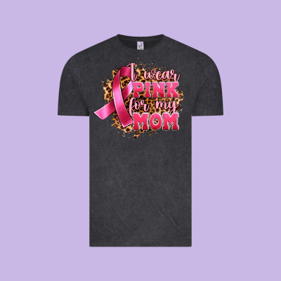 I Wear Pink For My Mom Vintage Tee Designed By Artiststas