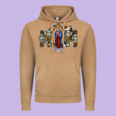 Mom Virgin Mary Vintage Hoodie Designed By Sublimationcraftshop