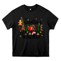Black santa's favorite teacher Heavy Core Tee - AdoDesignShop