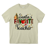 Mossy santa's favorite teacher Heavy Core Tee - AdoDesignShop
