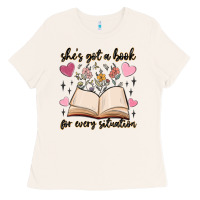 Bone she's got a book for every situation Ladies Tee - MaliasSmallBusiness