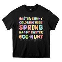 Black easter bunny spring Heavy Core Tee - MaliasSmallBusiness