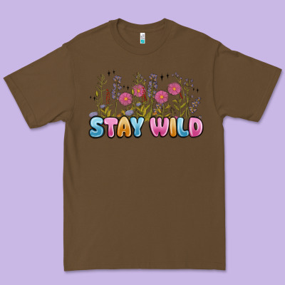 Stay Wild Premium Tee Designed By Maliassmallbusiness