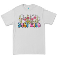 Dove Grey stay wild Premium Tee - MaliasSmallBusiness