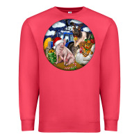 Cardinal Farm And Pig Premium Sweatshirt - FaDigitalArtStudio