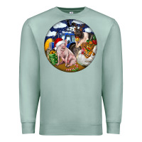 Seafoam Farm And Pig Premium Sweatshirt - FaDigitalArtStudio