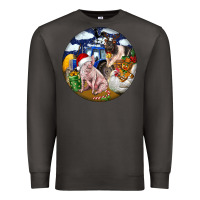 Smoke Farm And Pig Premium Sweatshirt - FaDigitalArtStudio