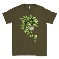 Army Green Golden Pothos Classic Tee - LillyAllenDesigns