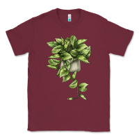 Burgundy Golden Pothos Classic Tee - LillyAllenDesigns