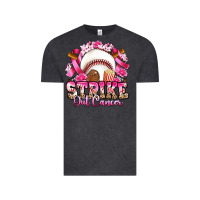 Vintage Black strike out cancer baseball Vintage Tee - Artiststas