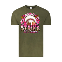 Vintage Olive strike out cancer baseball Vintage Tee - Artiststas