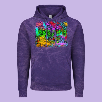 Colorful Leopard Background Vintage Hoodie Designed By Ranaportraitstore
